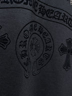 Rhinestone Logo Black Full Zip Hoodie™