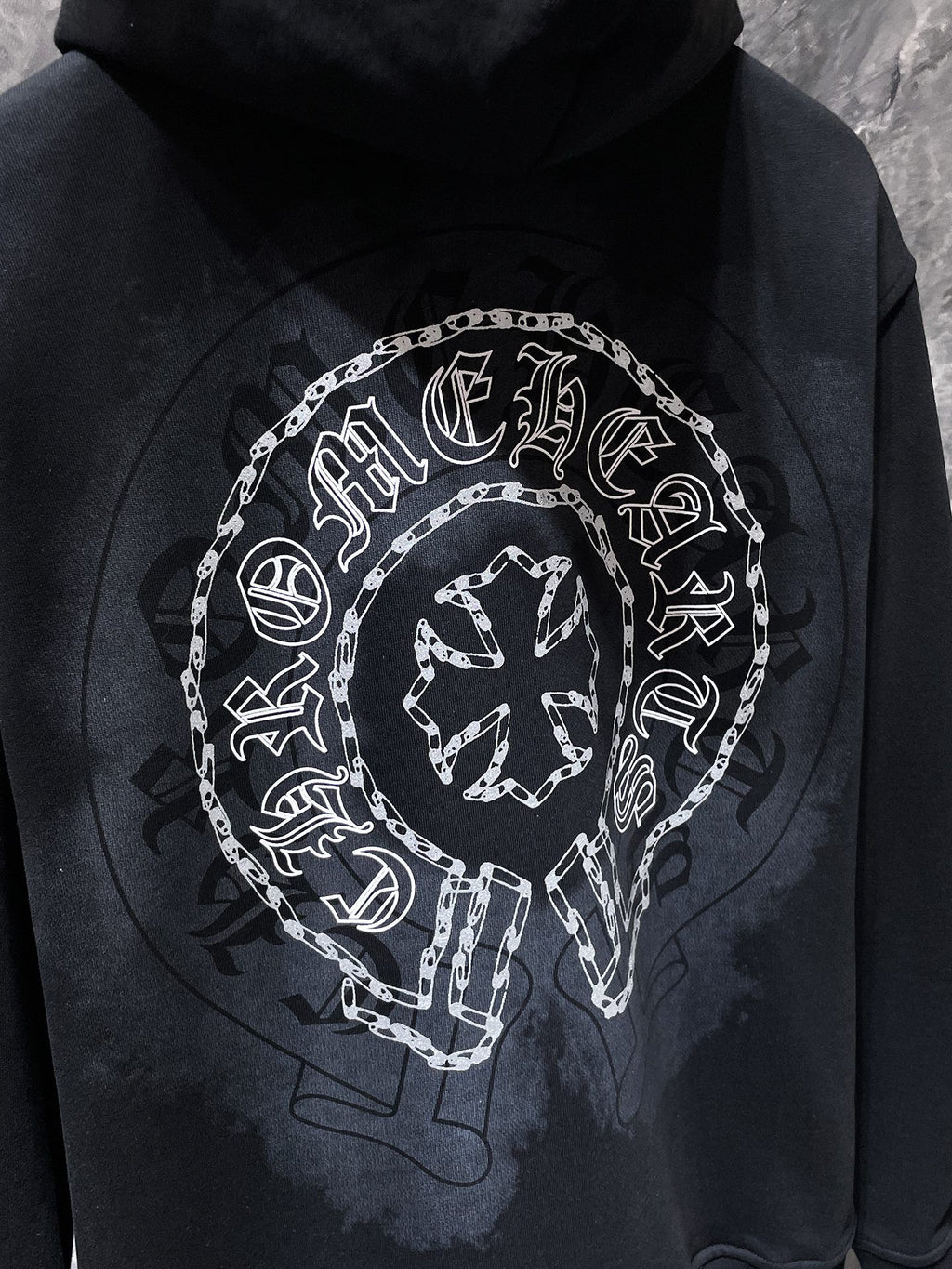 Safety Pin Horse Shoe Logo Black Full Zip Hoodie™