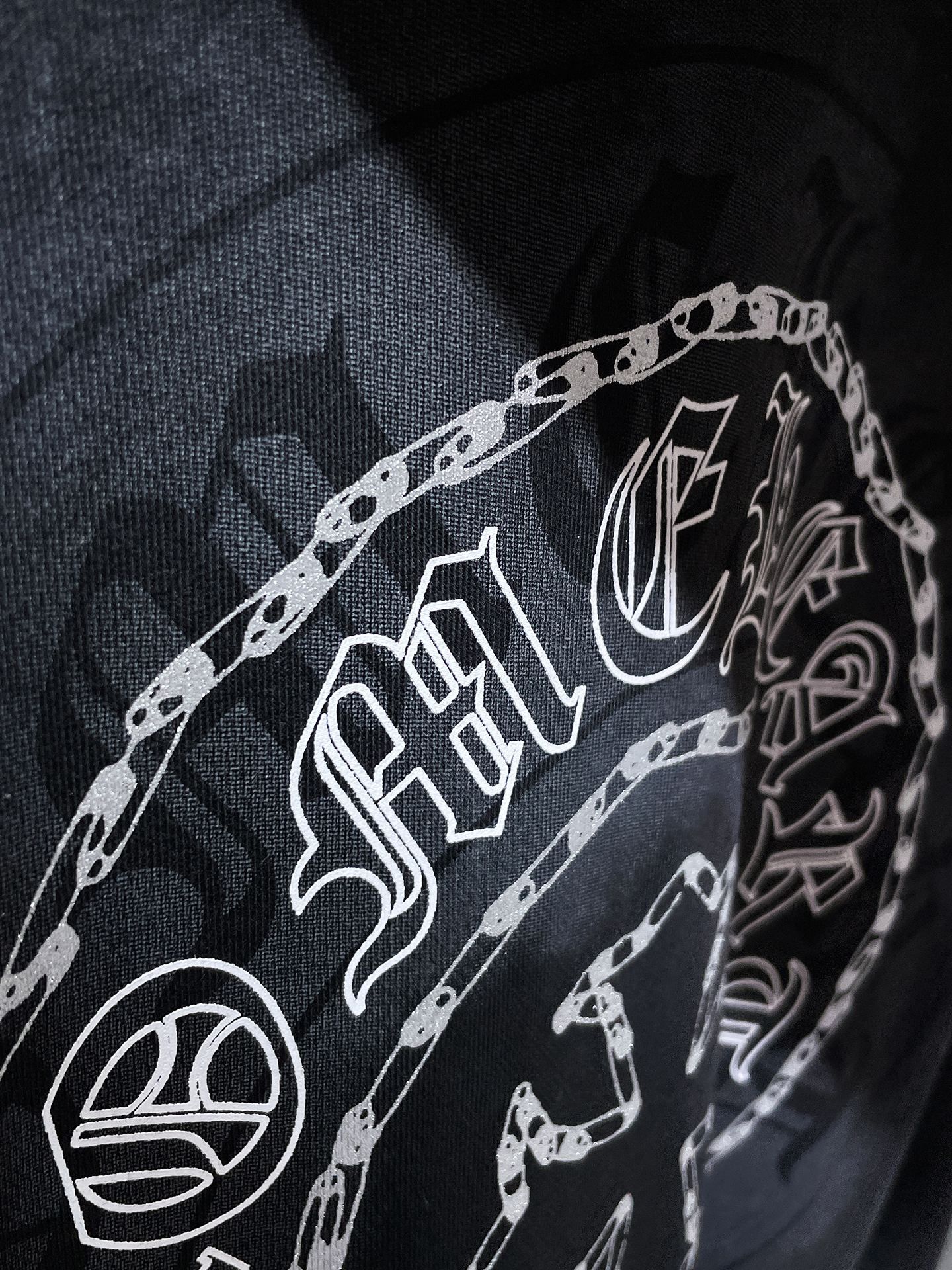 Safety Pin Horse Shoe Logo Black Full Zip Hoodie™