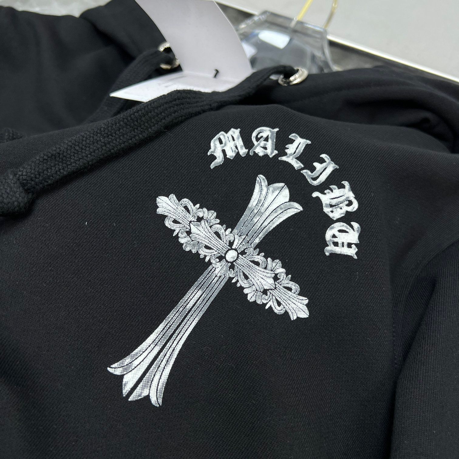 Glow in the Dark Horse Shoe Logo Black Hoodie™
