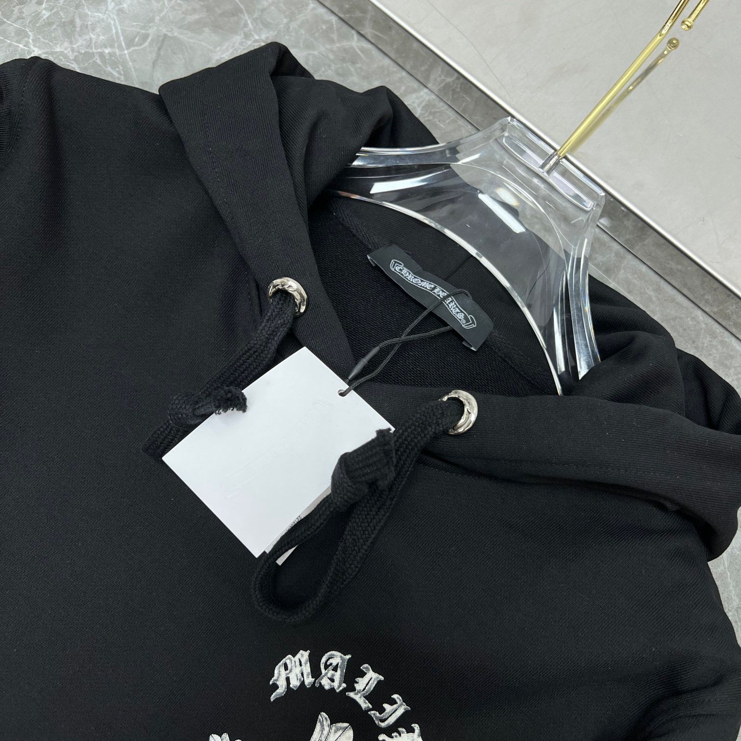 Glow in the Dark Horse Shoe Logo Black Hoodie™