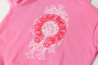 Red Horse Shoe Logo Pink Hoodie™