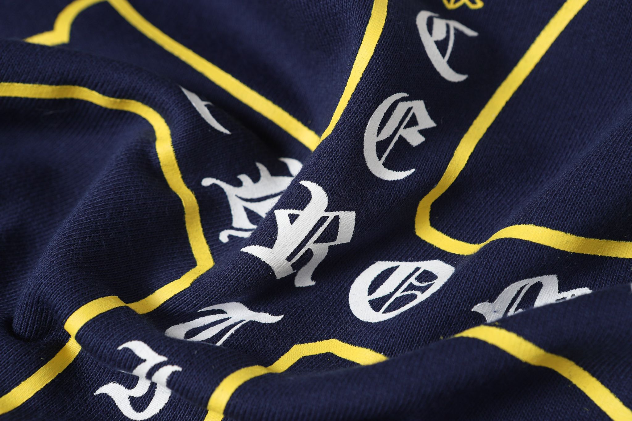 Yellow Cross Symbol Navy Hoodie™