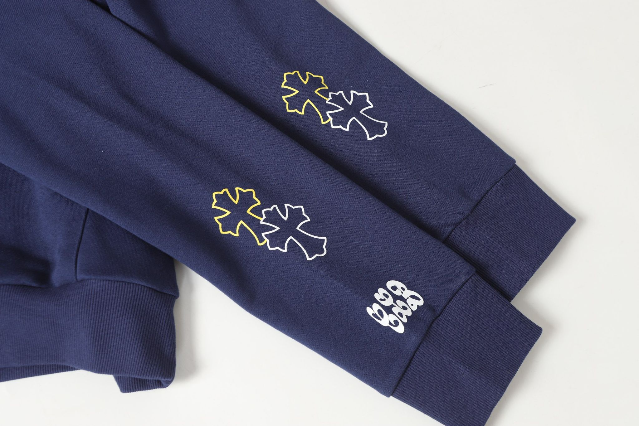Yellow Cross Symbol Navy Hoodie™