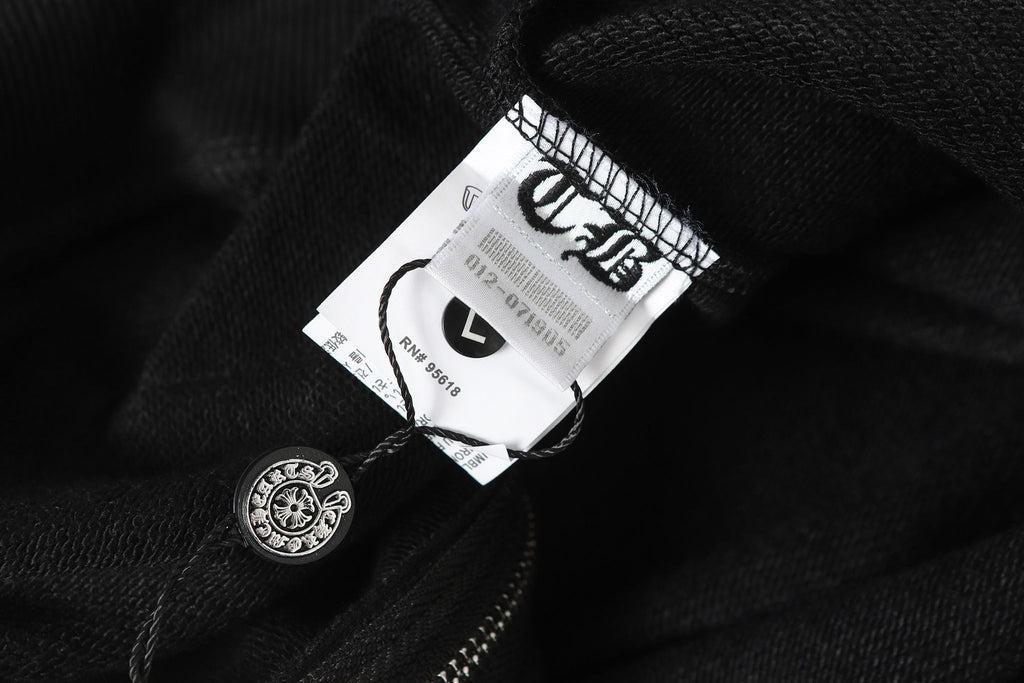 Grey Dagger Crest Black Full Zip Hoodie™
