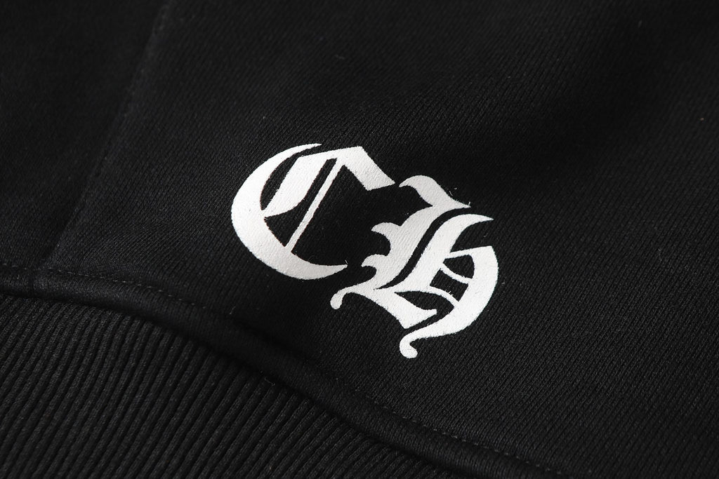 Grey Dagger Crest Black Full Zip Hoodie™