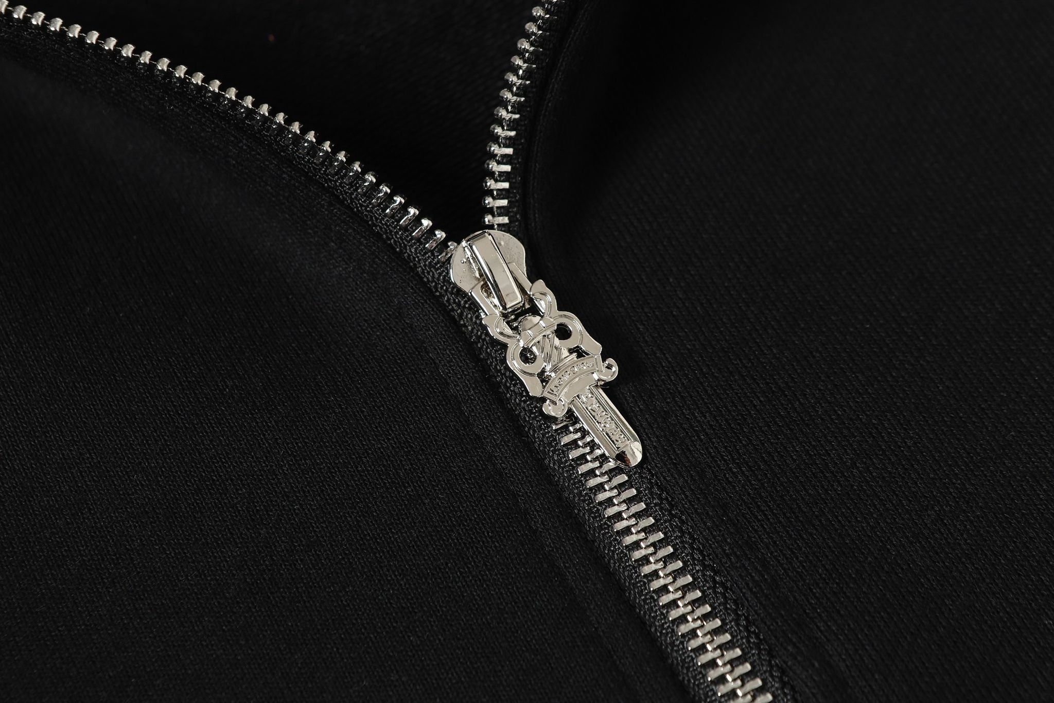 Grey Dagger Crest Black Full Zip Hoodie™