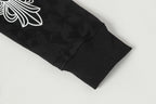 Cross Pattern Black Full Zip Hoodie™