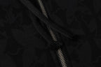 Cross Pattern Black Full Zip Hoodie™