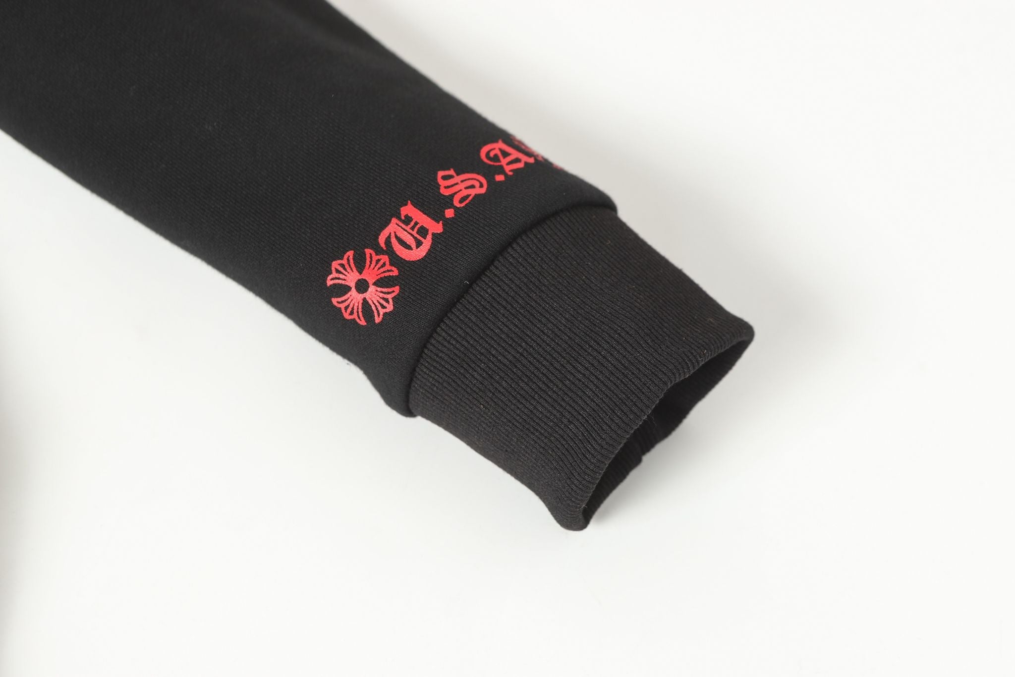 Red Horse Shoe Logo Black Hoodie™