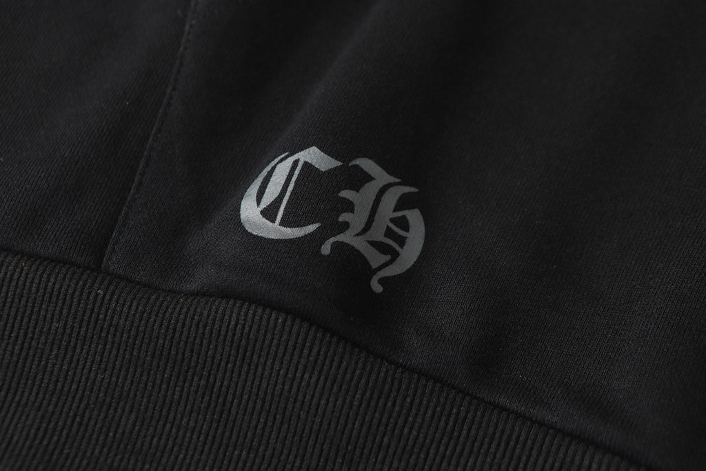 Red Horse Shoe Logo Black Hoodie™