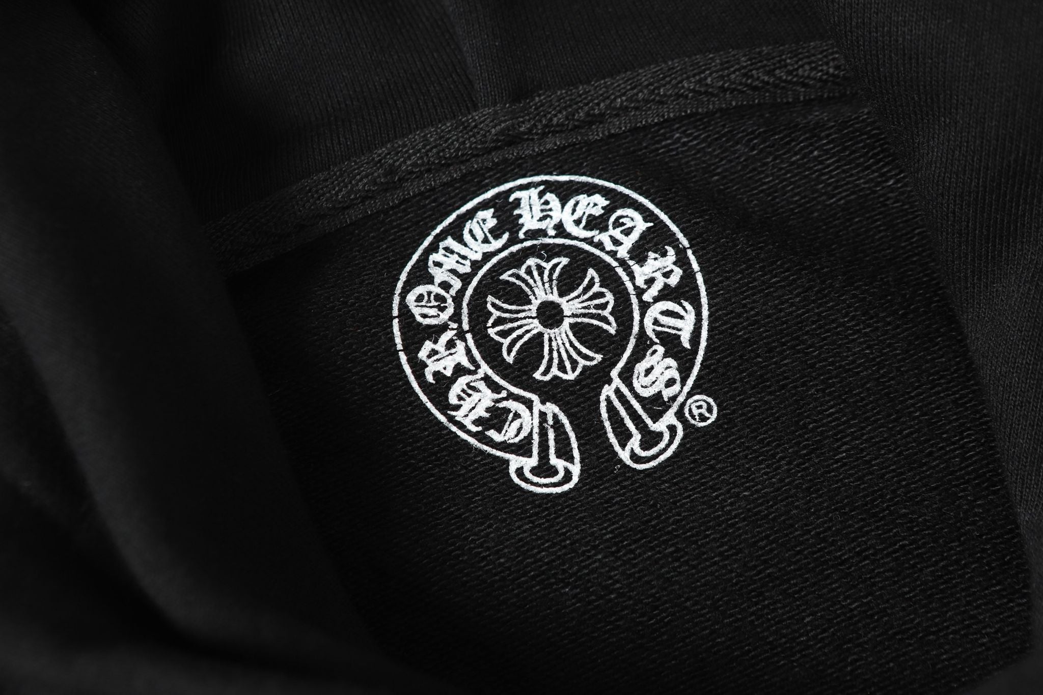 Red Horse Shoe Logo Black Hoodie™