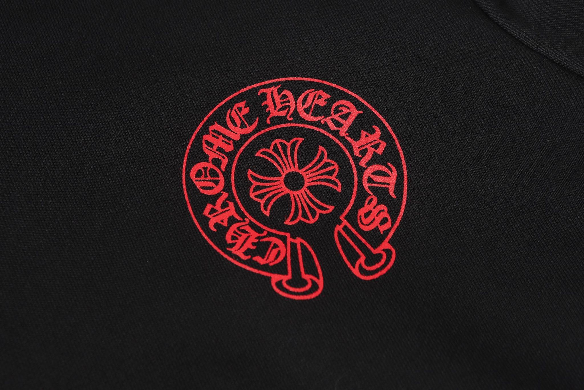 Red Horse Shoe Logo Black Hoodie™
