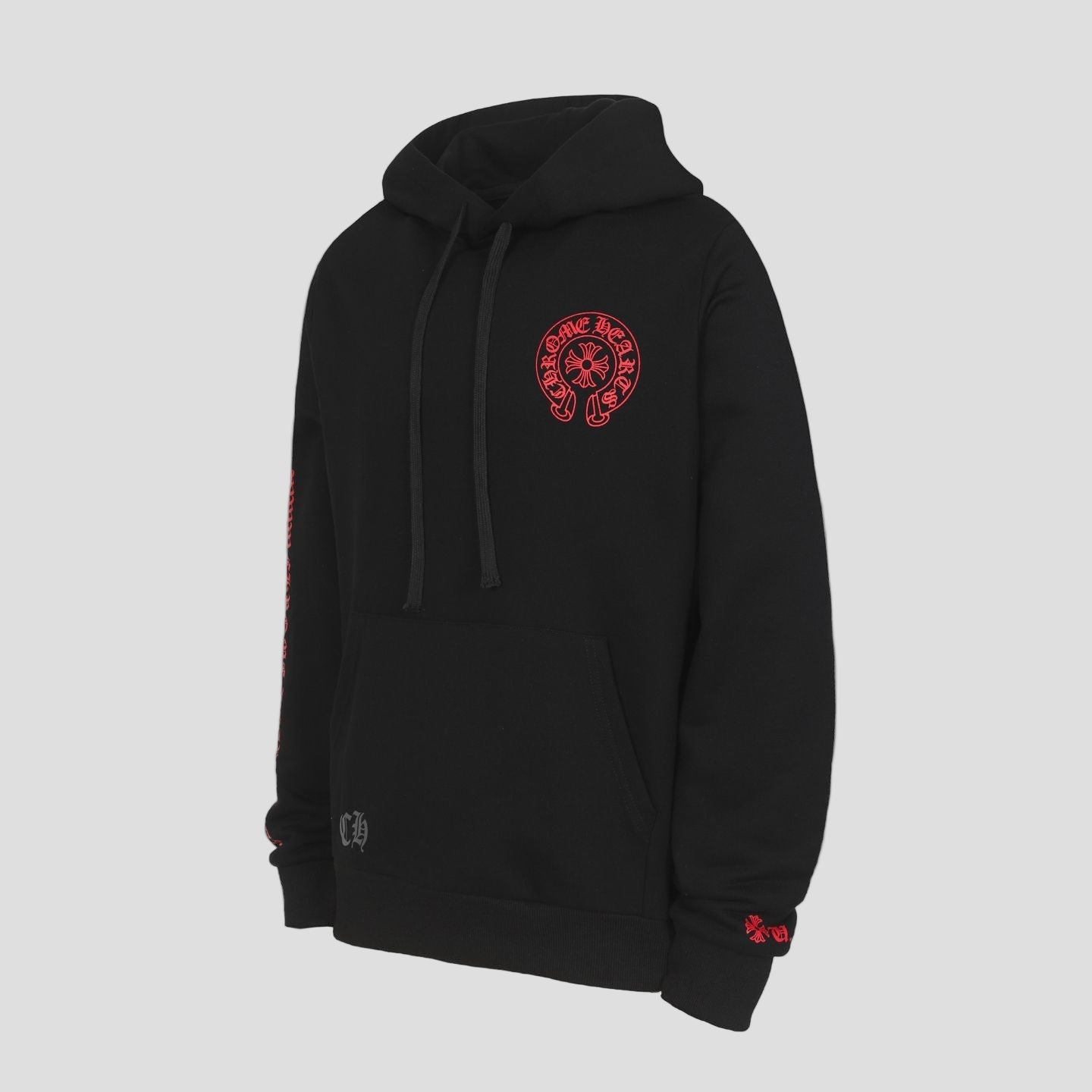 Red Horse Shoe Logo Black Hoodie™