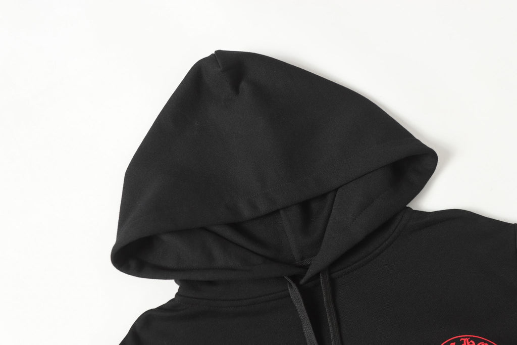 Red Horse Shoe Logo Black Hoodie™