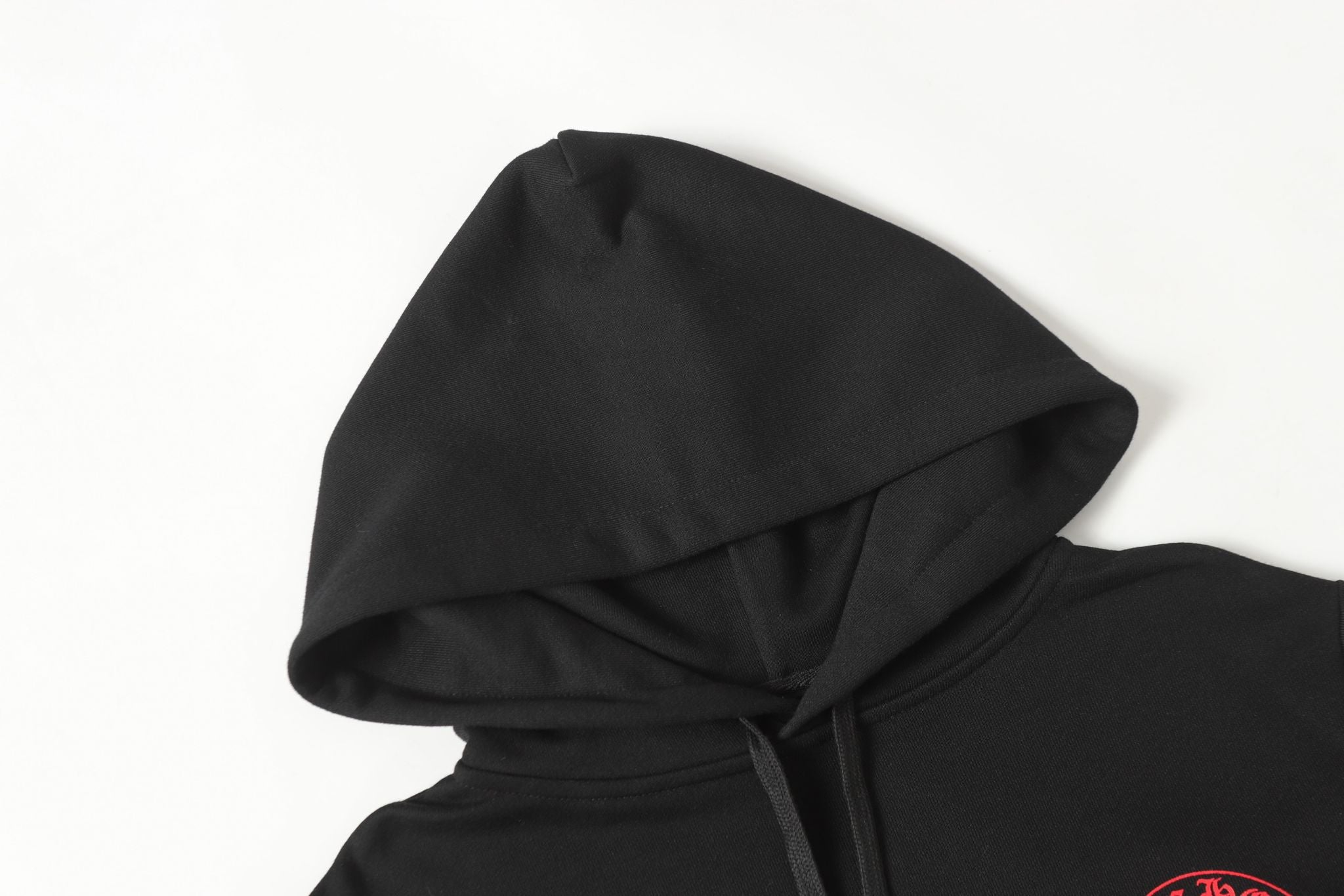 Red Horse Shoe Logo Black Hoodie™