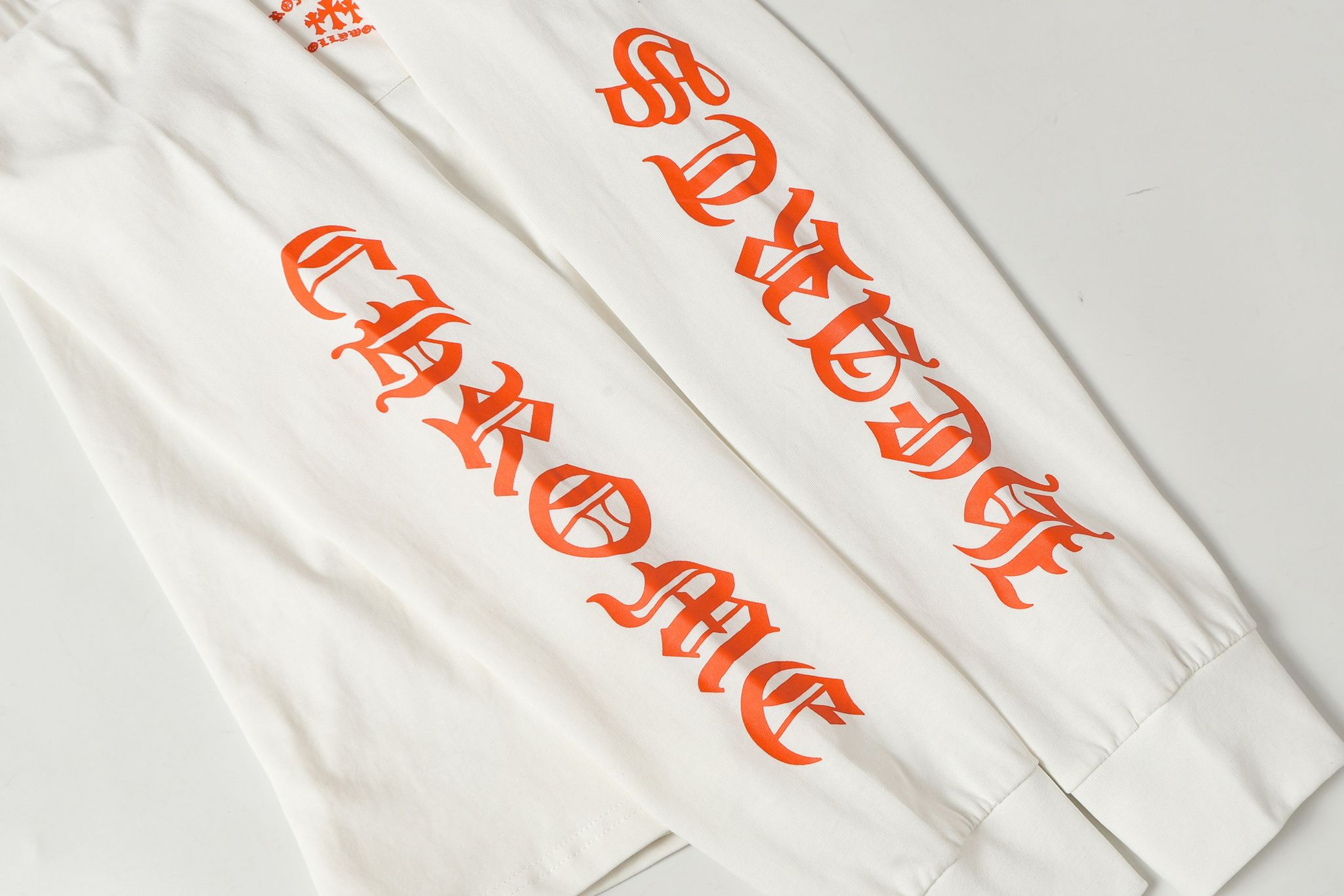 Hollywood Orange Triple Cross White Long Sleeve™