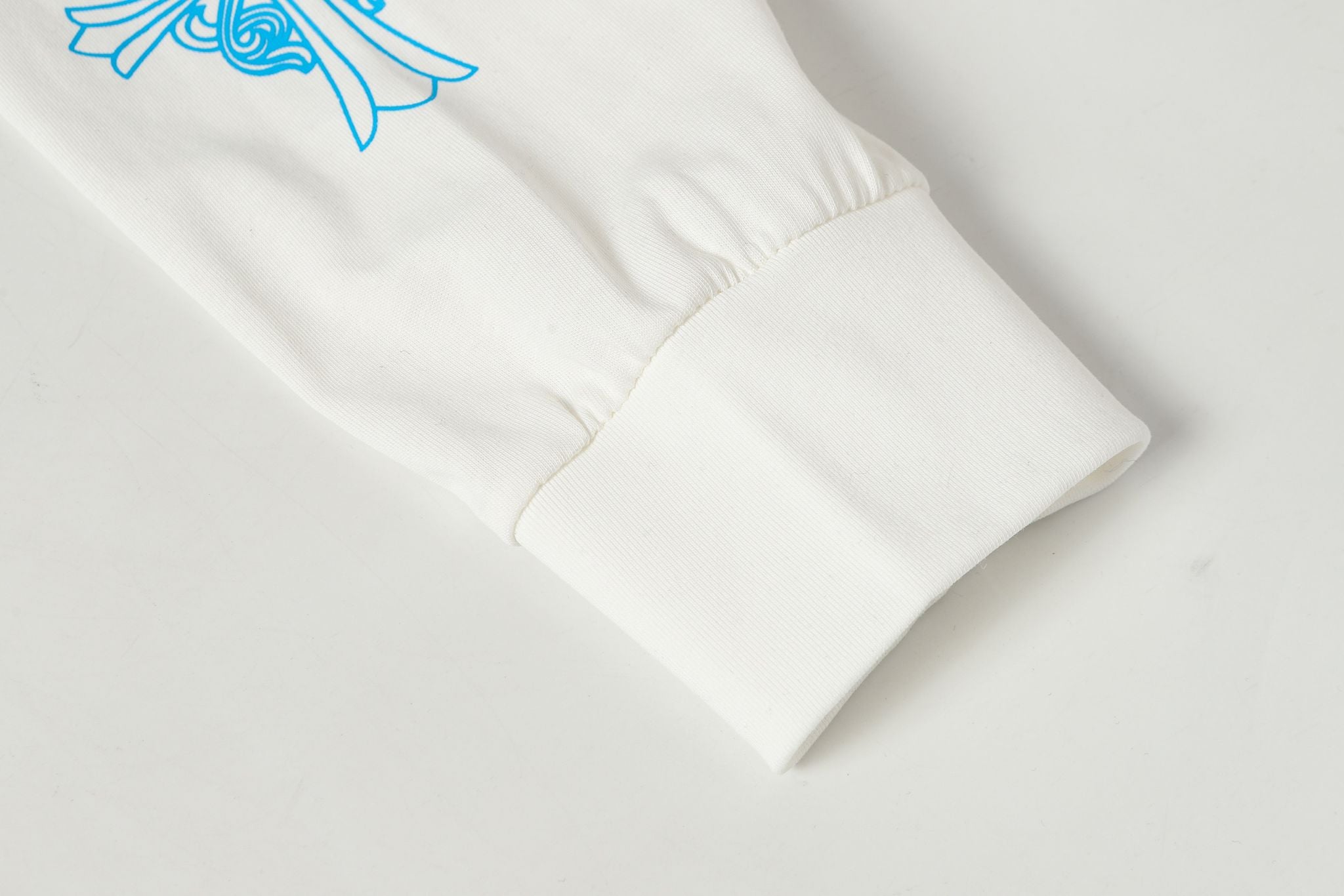 Blue Triple Cross White Long Sleeve™