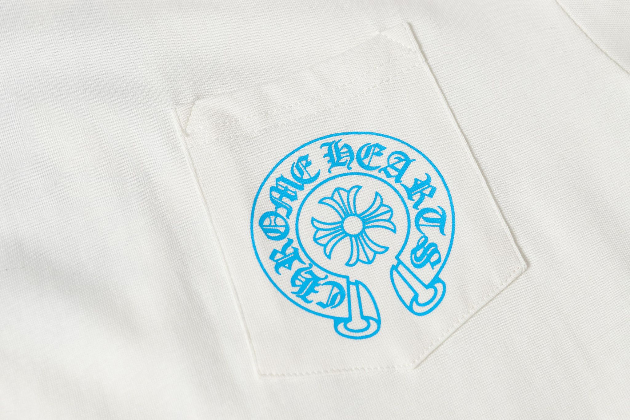 Blue Triple Cross White Long Sleeve™