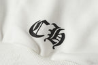 Horse Shoe Logo St. Barth White Full Zip Hoodie™
