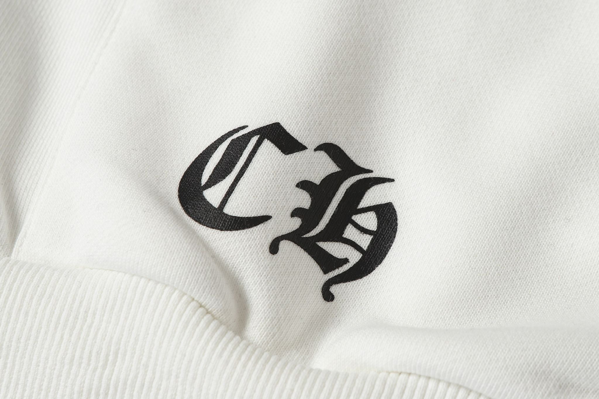 Horse Shoe Logo St. Barth White Full Zip Hoodie™