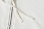 Horse Shoe Logo St. Barth White Full Zip Hoodie™
