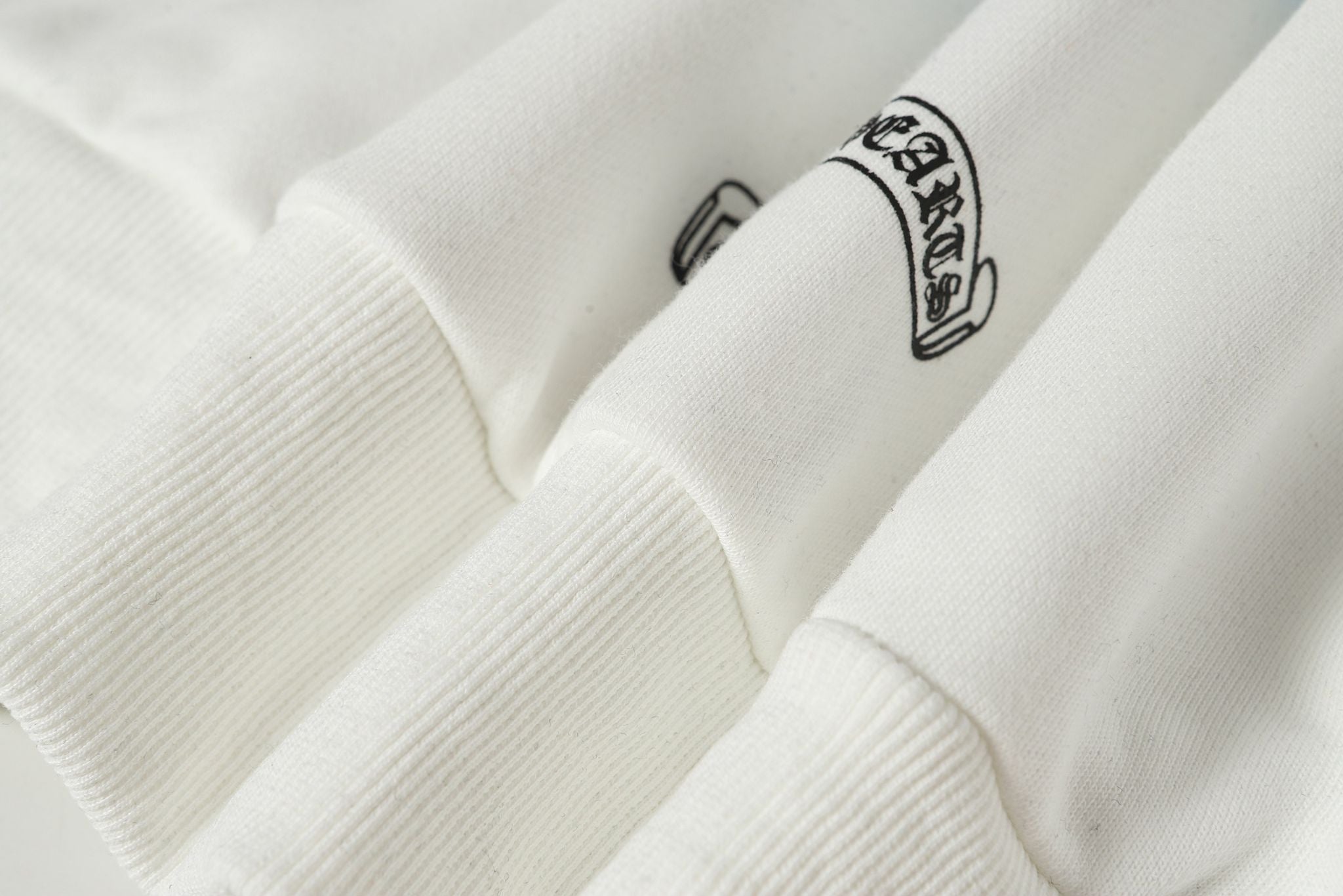 Horse Shoe Logo St. Barth White Full Zip Hoodie™