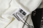 Horse Shoe Logo St. Barth White Full Zip Hoodie™