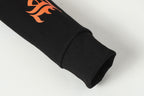 Hollywood Orange Triple Cross Black Hoodie™