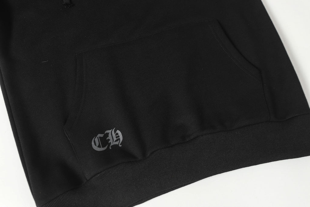 Hollywood Orange Triple Cross Black Hoodie™