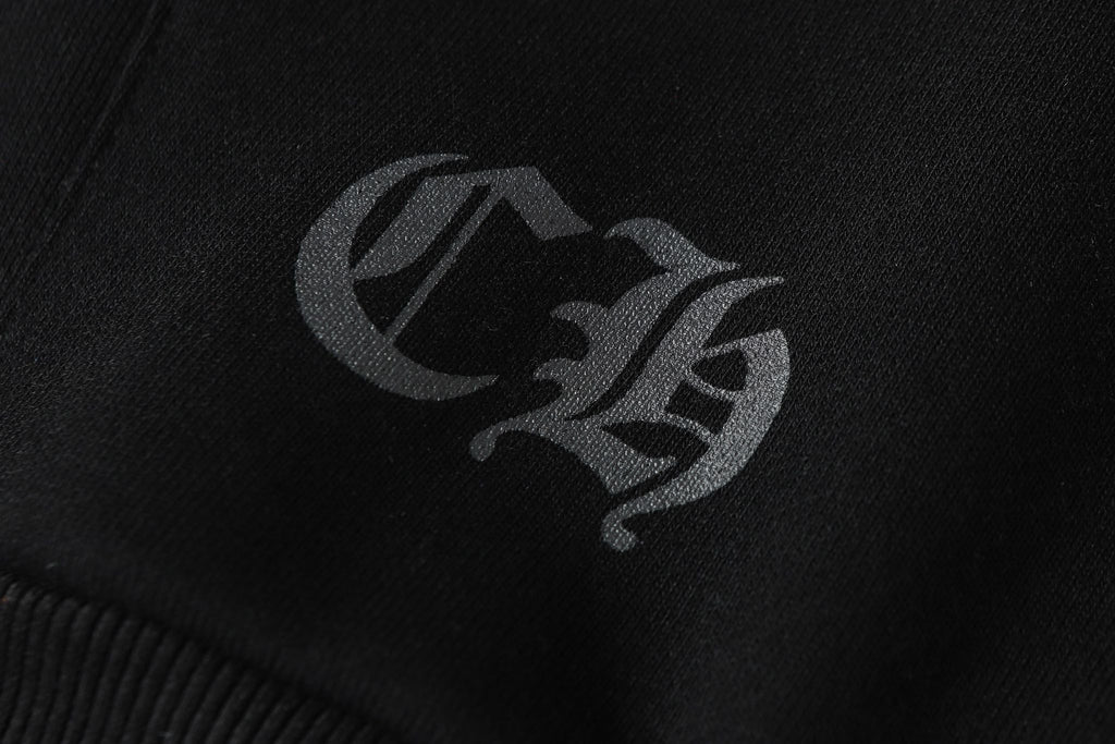 Hollywood Orange Triple Cross Black Hoodie™