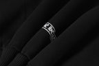 Typography Collar Black Sweatshirt™