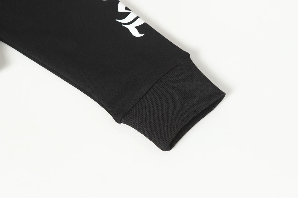 Typography Collar Black Sweatshirt™