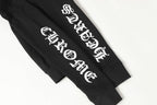 Typography Collar Black Sweatshirt™