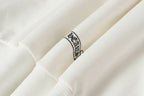 Typography Collar White Sweatshirt™