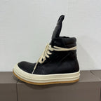 R.O Geobskt Padded Leather Black High-Top Sneakers™