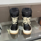 R.O Geobskt Padded Leather Black High-Top Sneakers™