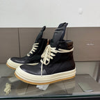 R.O Geobskt Padded Leather Black High-Top Sneakers™