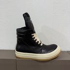 R.O Geobskt Padded Leather Black High-Top Sneakers™