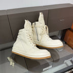 R.O Geobskt Padded Leather White High-Top Sneakers™