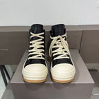 R.O Creep Black Leather High-Top Sneaker™