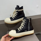 R.O Creep Black Leather High-Top Sneaker™