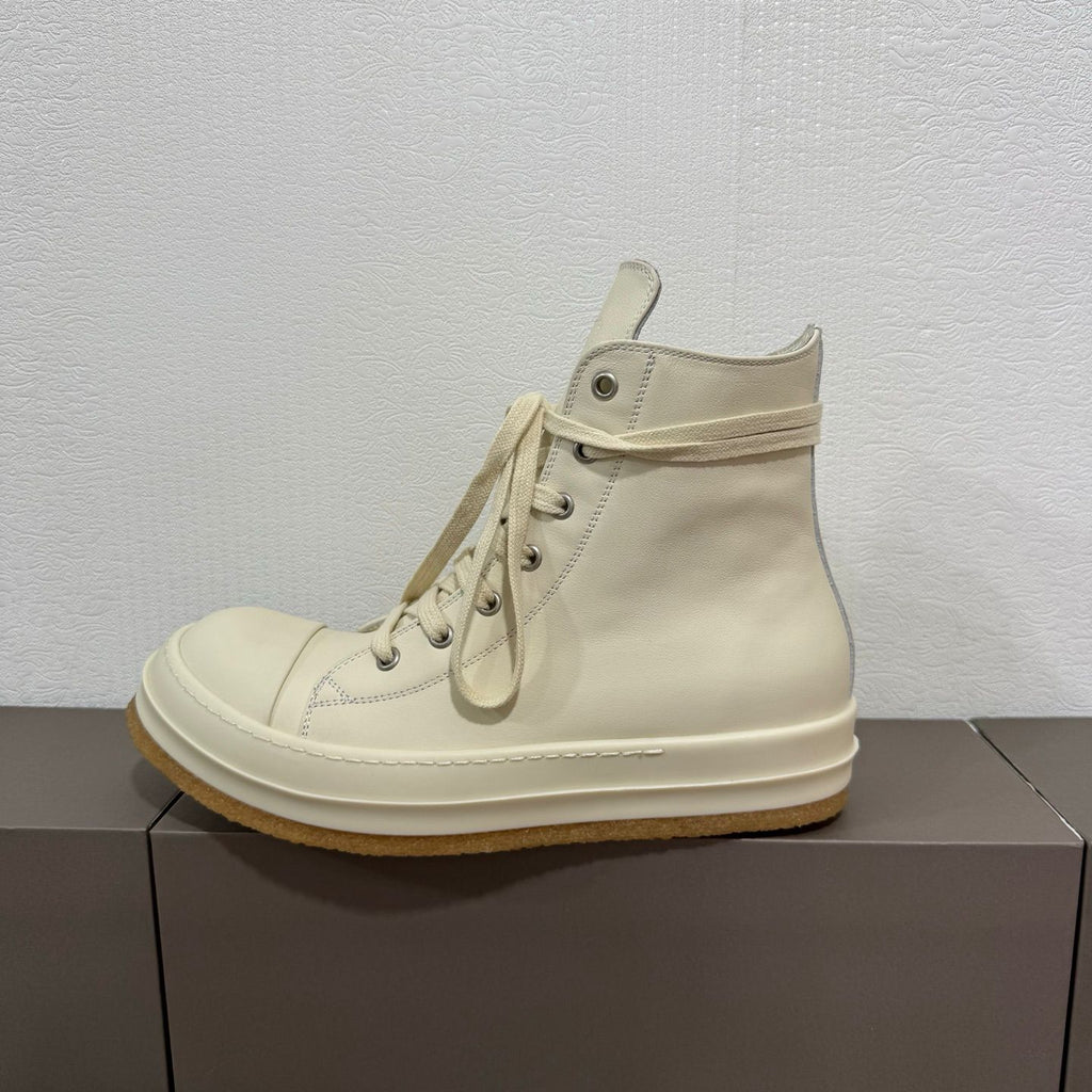 R.O Creep White Leather High-Top Sneaker™