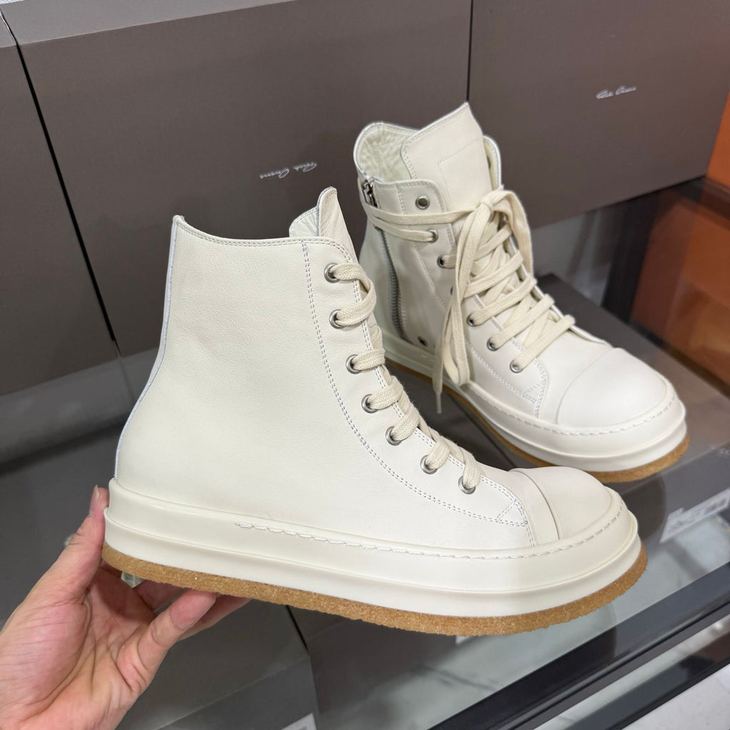 R.O Creep White Leather High-Top Sneaker™