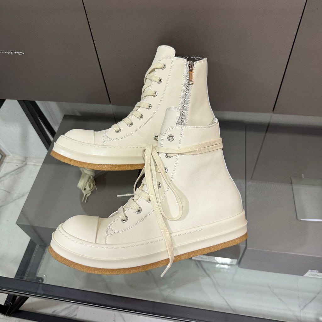 R.O Creep White Leather High-Top Sneaker™