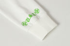 Green Horse Shoe Logo White Hoodie™