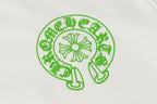Green Horse Shoe Logo White Hoodie™