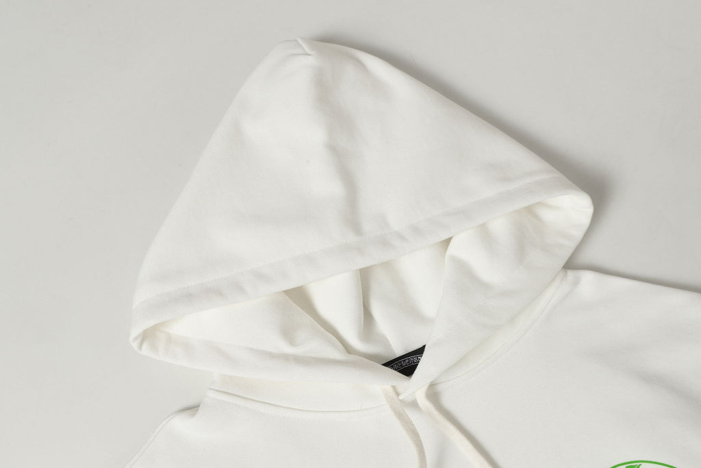 Green Horse Shoe Logo White Hoodie™