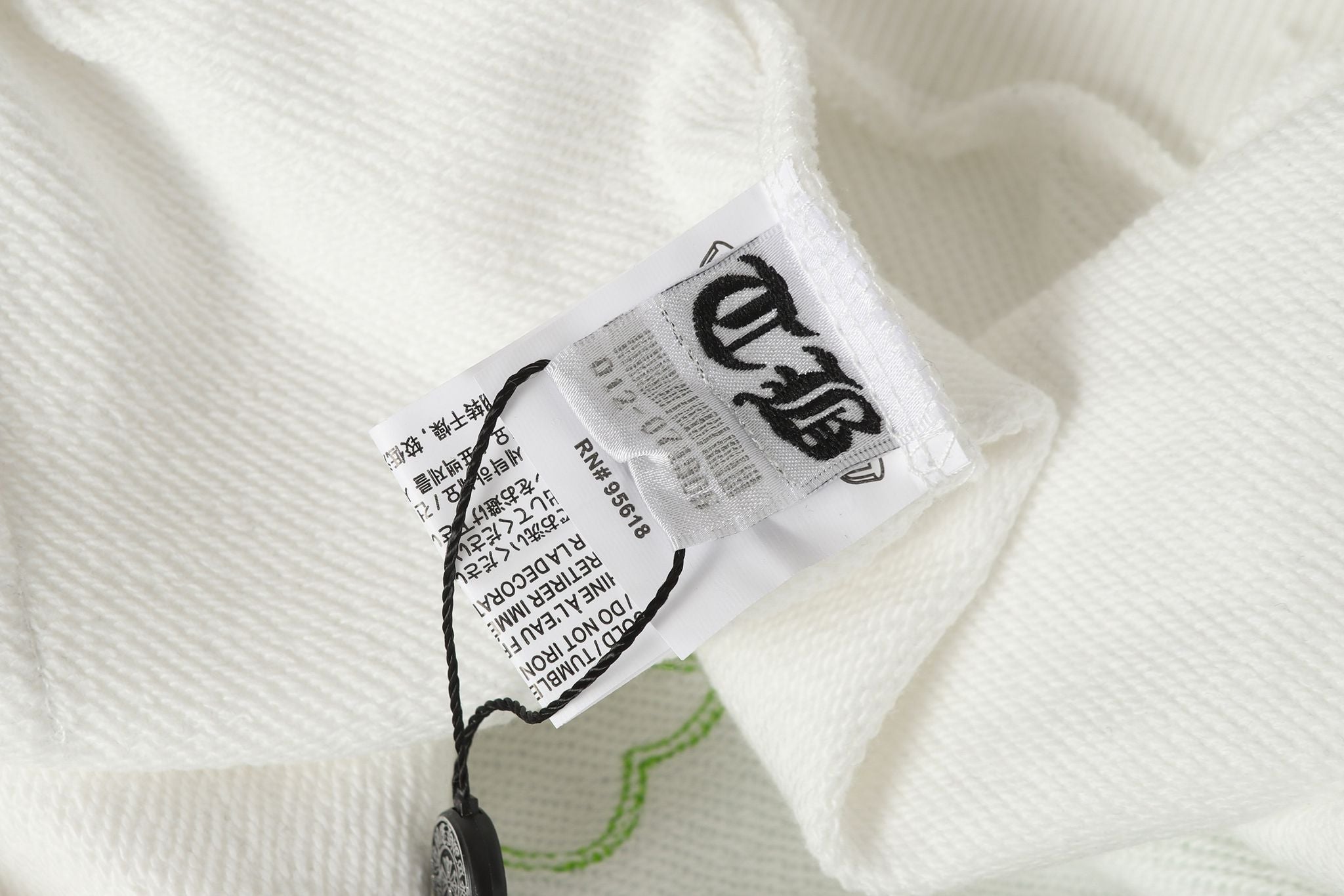 Green Horse Shoe Logo White Hoodie™