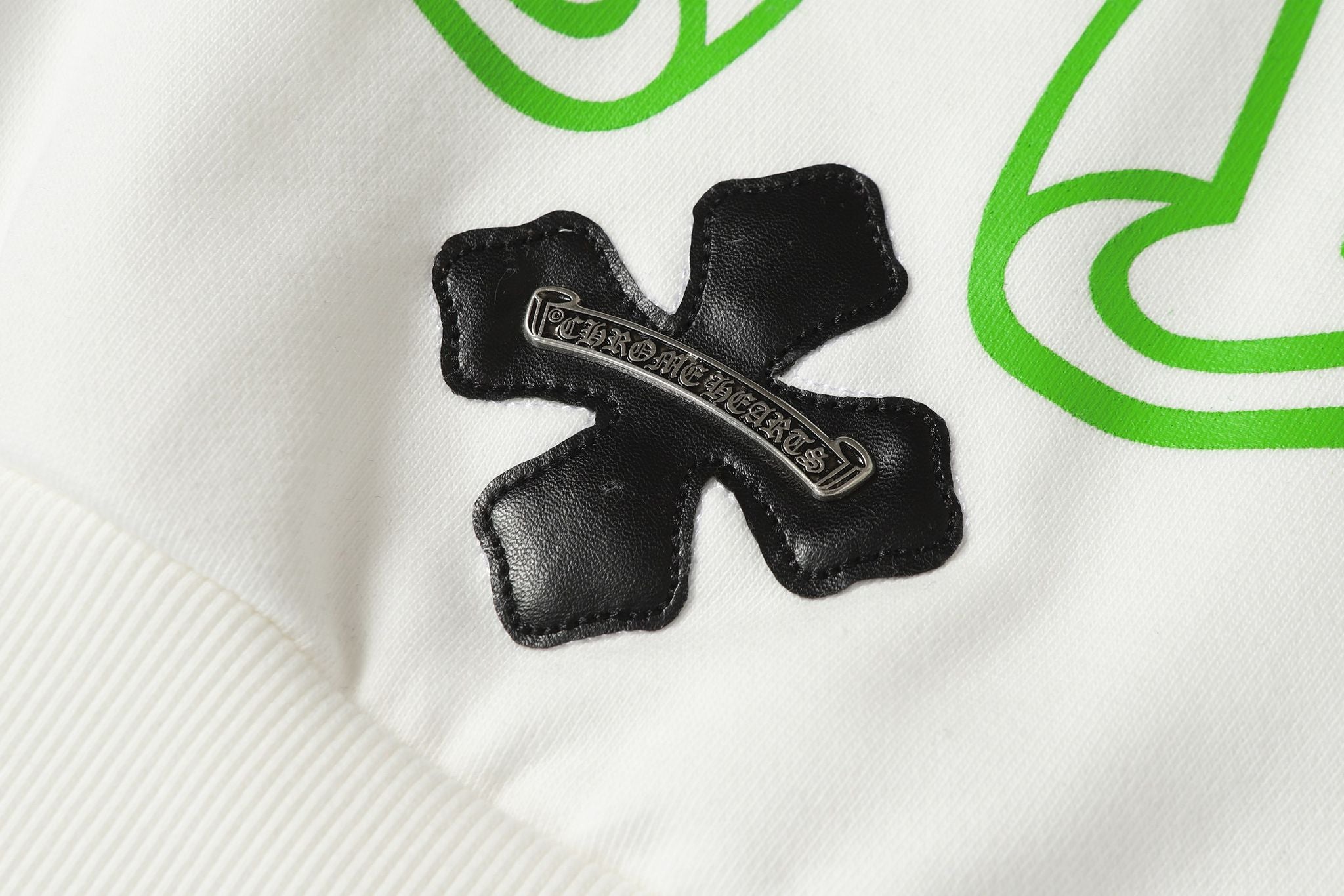 Green Horse Shoe Logo White Hoodie™